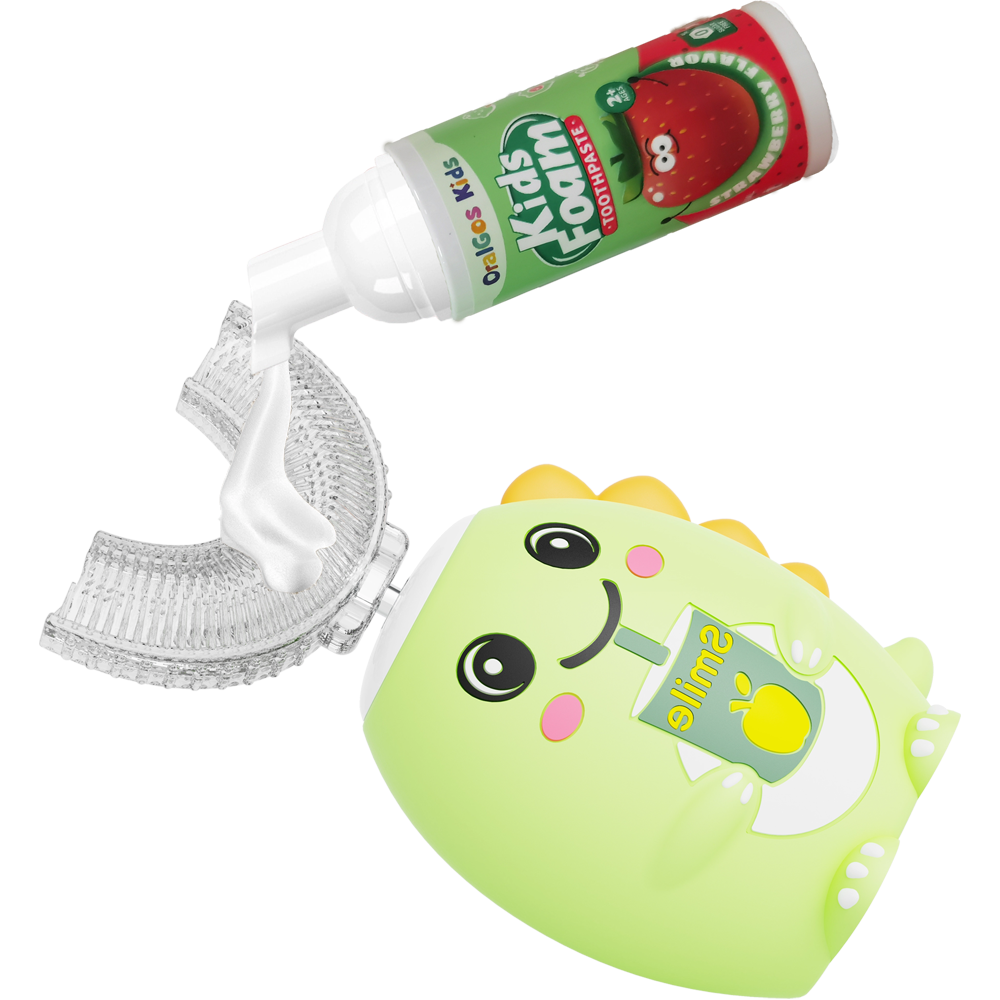Step 1: Add foam toothpaste